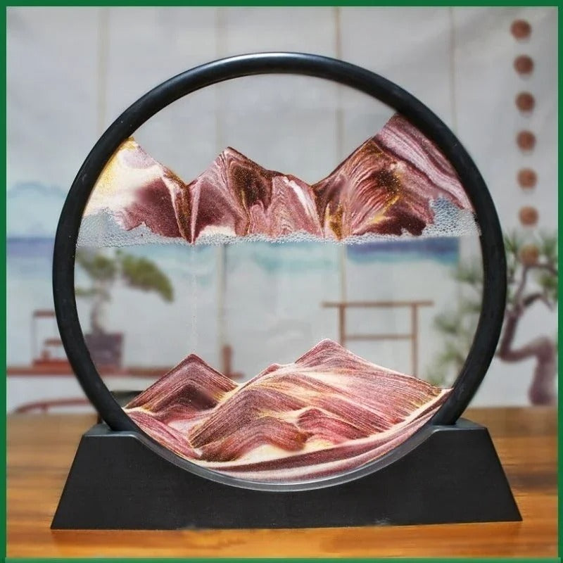 Moving Quick Sand Art Frame – Relaxing Home & Office Decor Showpiece