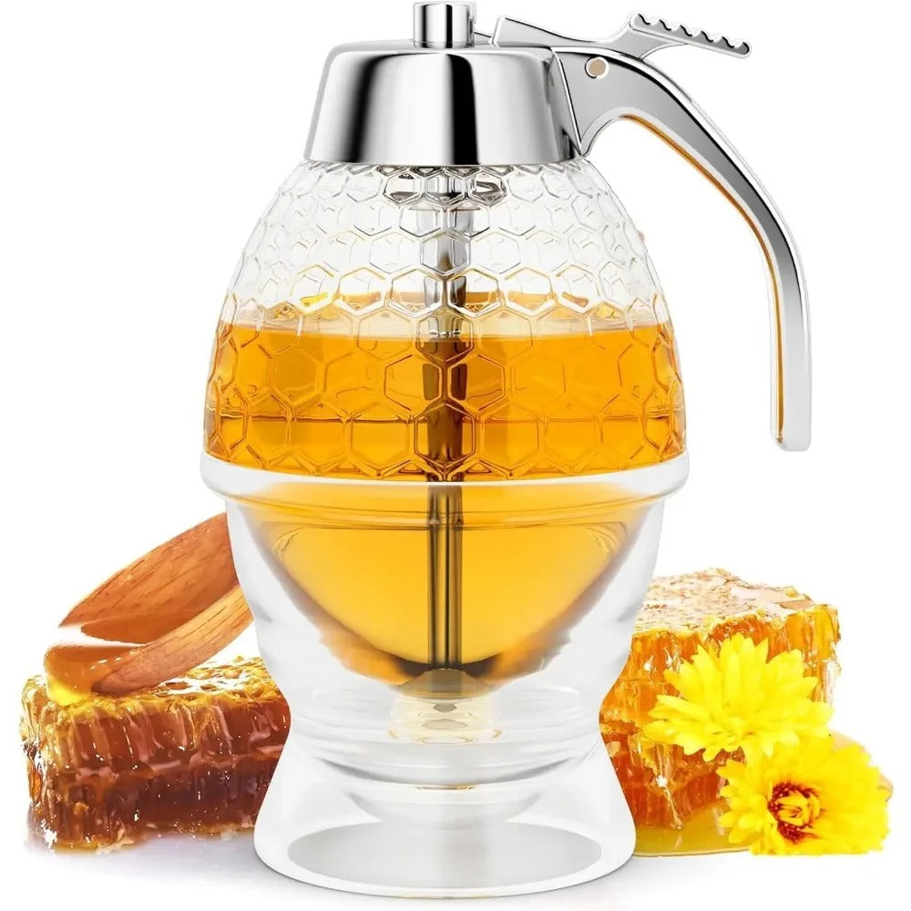 Honey Dispenser 200ML – Leak-Proof Syrup & Honey Pouring Container