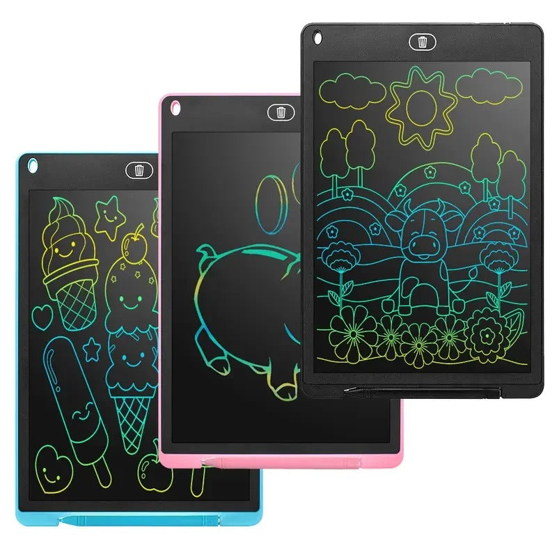 Multicolor LCD Writing Tablet for Kids – Erasable Digital Drawing & Learning Pad