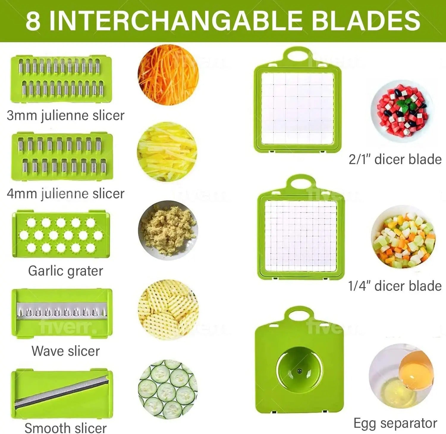 16-in-1 Vegetable Cutter – Multifunctional Slicer & Chopper