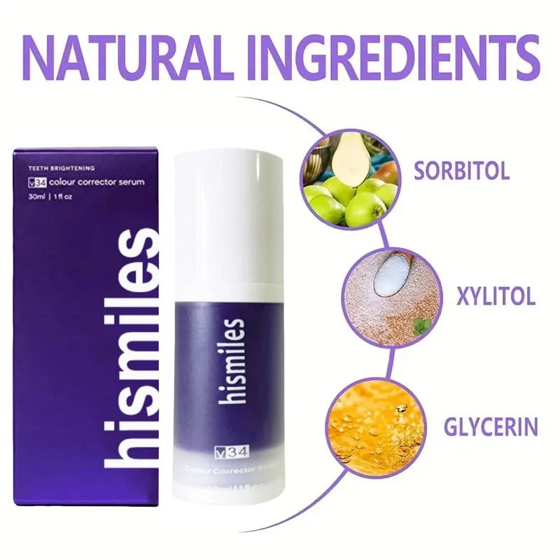 Hismile Purple Teeth Whitening Toothpaste – Instant Brightening Formula