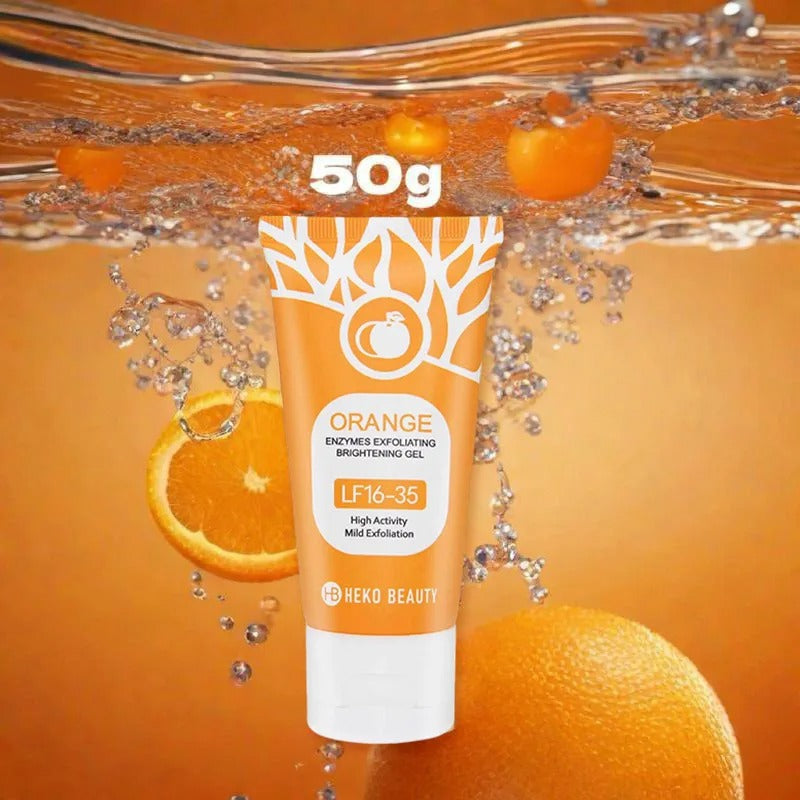 Orange Enzyme Exfoliating Gel – Gentle Brightening & Deep Cleansing Face Gel