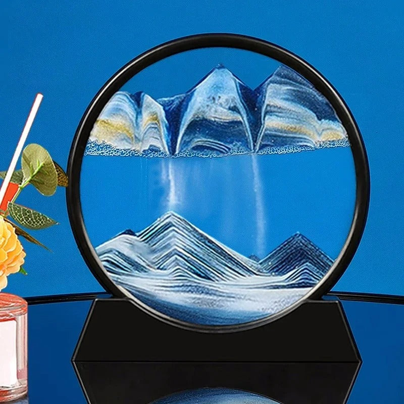 Moving Quick Sand Art Frame – Relaxing Home & Office Decor Showpiece