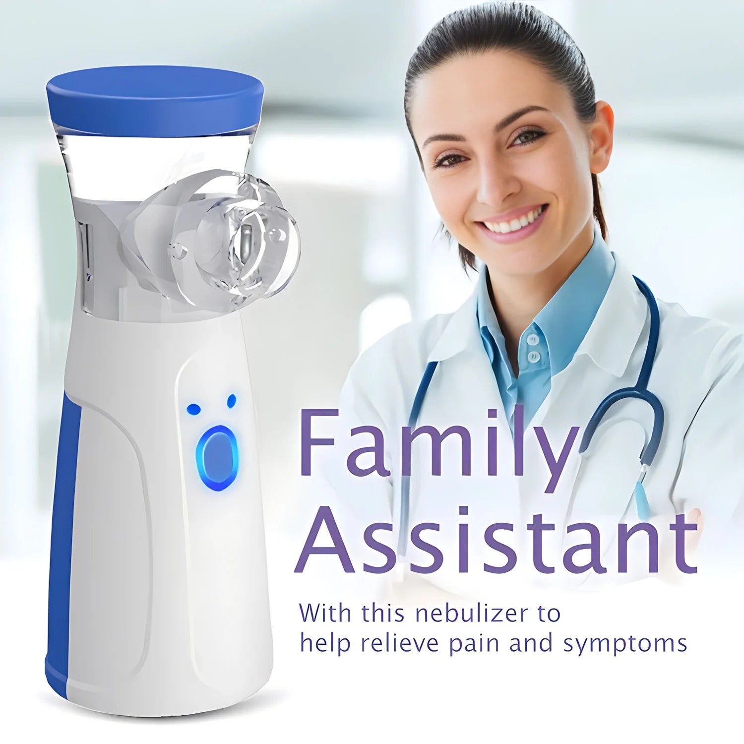 JSL-W302 Portable Mesh Nebulizer – Quiet & Compact Nebulizer for Home and Travel