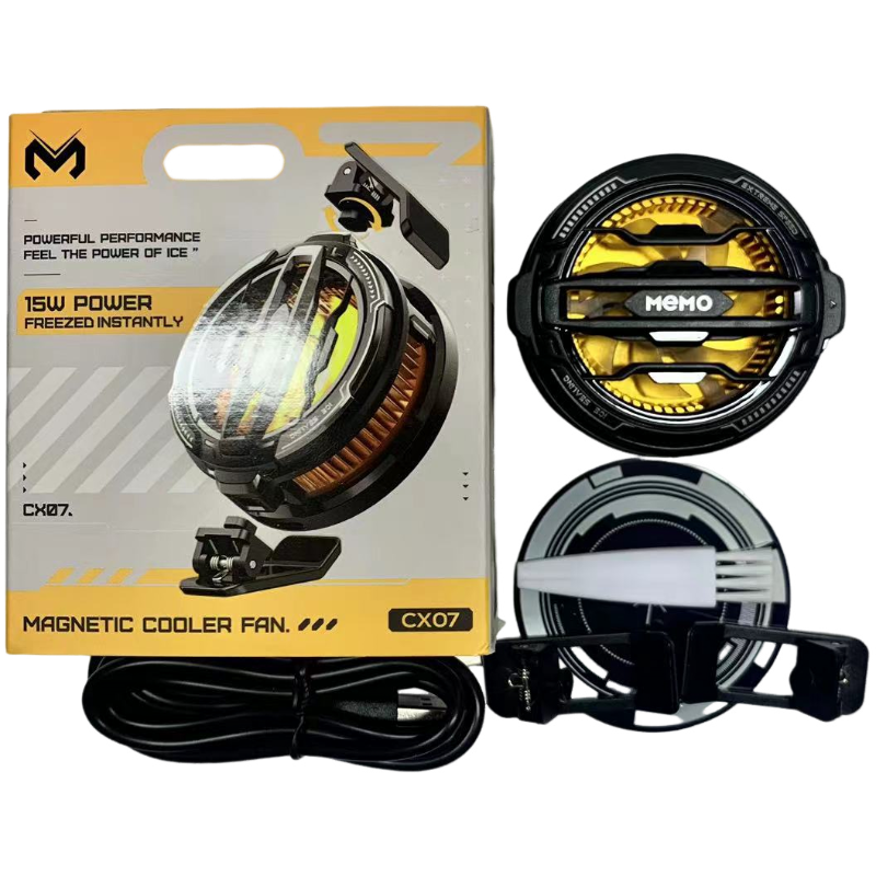 MEMO CX07 Magnetic / Clip-On Phone Cooler – Semiconductor Ice-Generating Cooling Fan