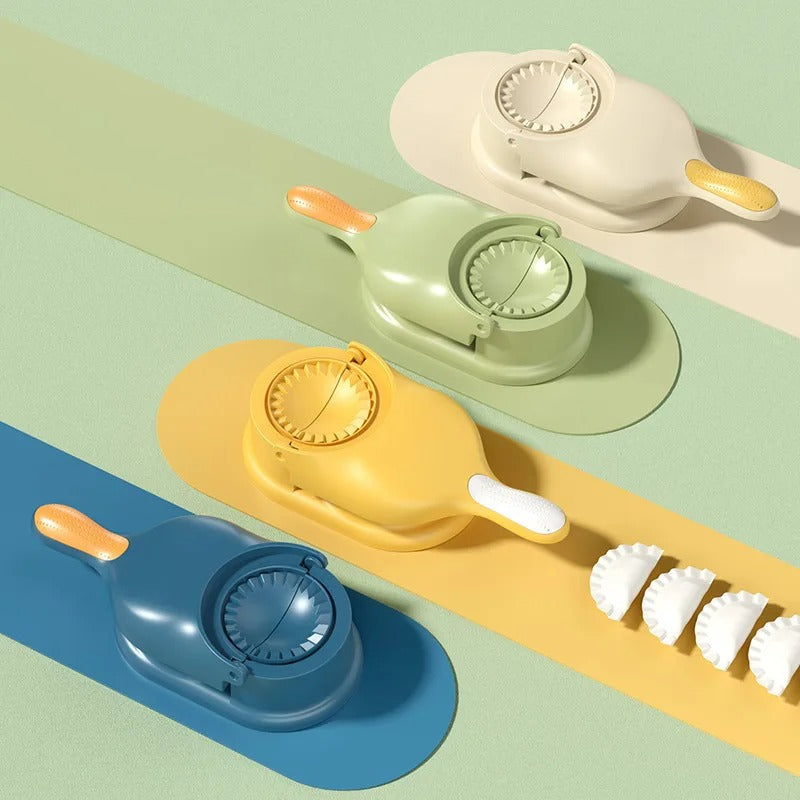 2-in-1 Manual Dumpling Maker & Dough Press Machine
