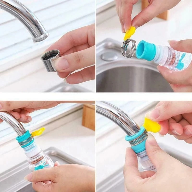 Faucet Water Filter Tap Attachment – Clean & Splash-Free Water Flow