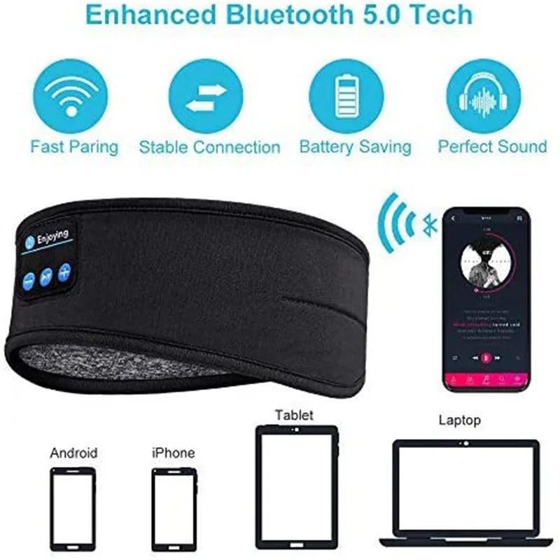 Bluetooth Headphones Sleeping Headband – Wireless Music & Sleep Comfort