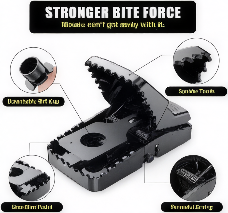 Powerful Quick-Kill Mouse Trap – Reusable High-Sensitivity Rodent Catcher