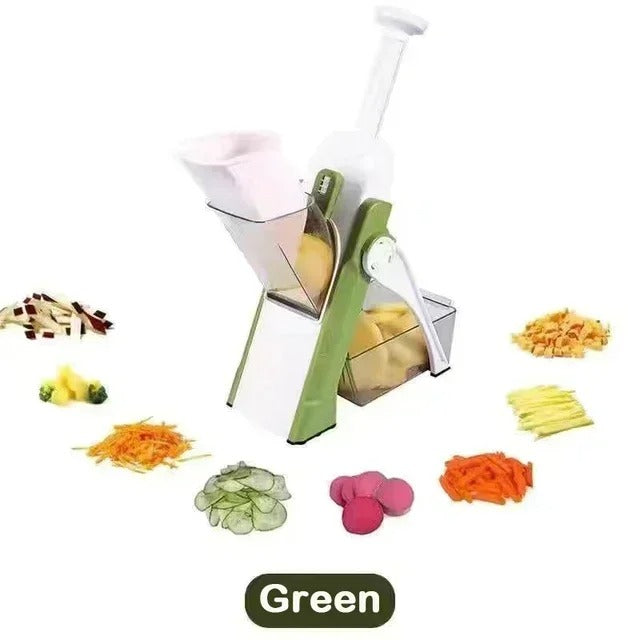 5-in-1 Safe Manual Vegetable Chopper – Multi-Function Mandoline Slicer & Dicer