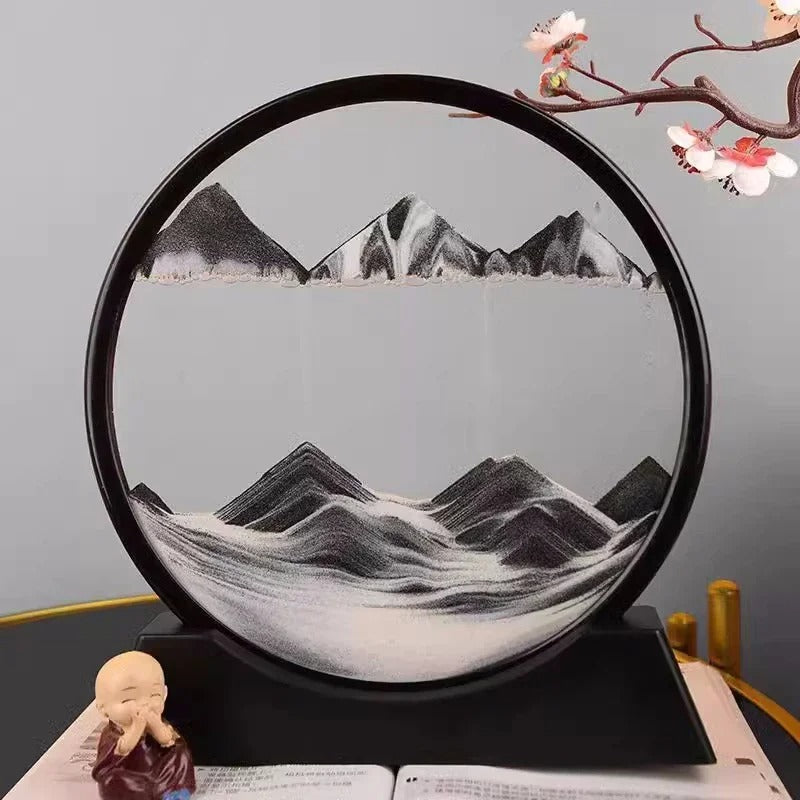 Moving Quick Sand Art Frame – Relaxing Home & Office Decor Showpiece