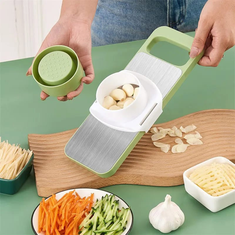 5-in-1 Vegetable Cutter – Multifunctional Stainless Steel Vegetable Cutter & Slicer for Kitchen